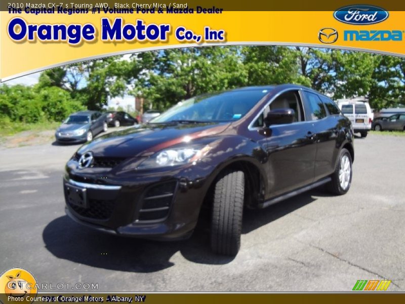 Black Cherry Mica / Sand 2010 Mazda CX-7 s Touring AWD