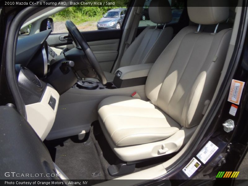 Black Cherry Mica / Sand 2010 Mazda CX-7 s Touring AWD