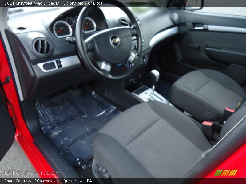 Victory Red / Charcoal 2011 Chevrolet Aveo LT Sedan