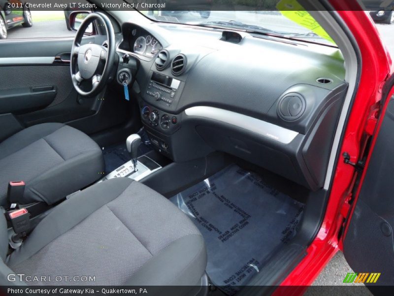 Victory Red / Charcoal 2011 Chevrolet Aveo LT Sedan