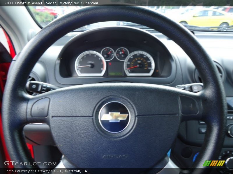 Victory Red / Charcoal 2011 Chevrolet Aveo LT Sedan