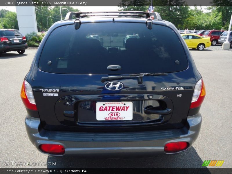 Moonlit Blue / Gray 2004 Hyundai Santa Fe GLS
