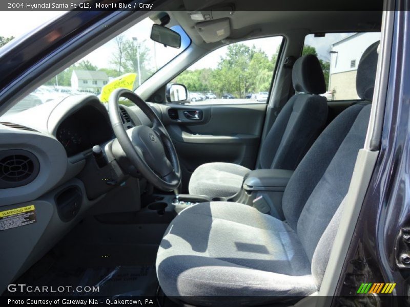Moonlit Blue / Gray 2004 Hyundai Santa Fe GLS