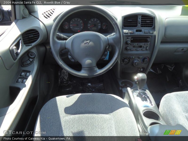 Moonlit Blue / Gray 2004 Hyundai Santa Fe GLS
