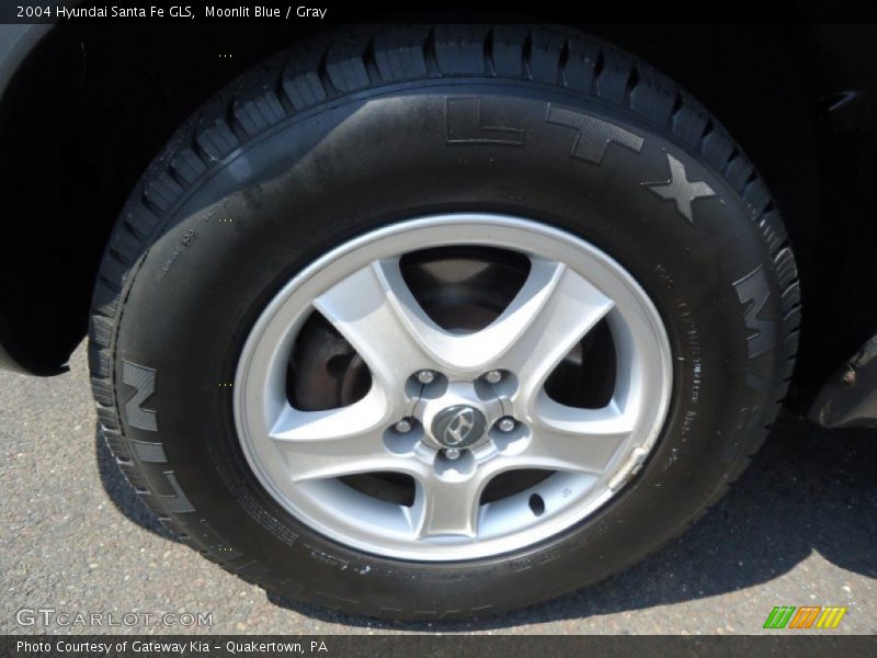 Moonlit Blue / Gray 2004 Hyundai Santa Fe GLS
