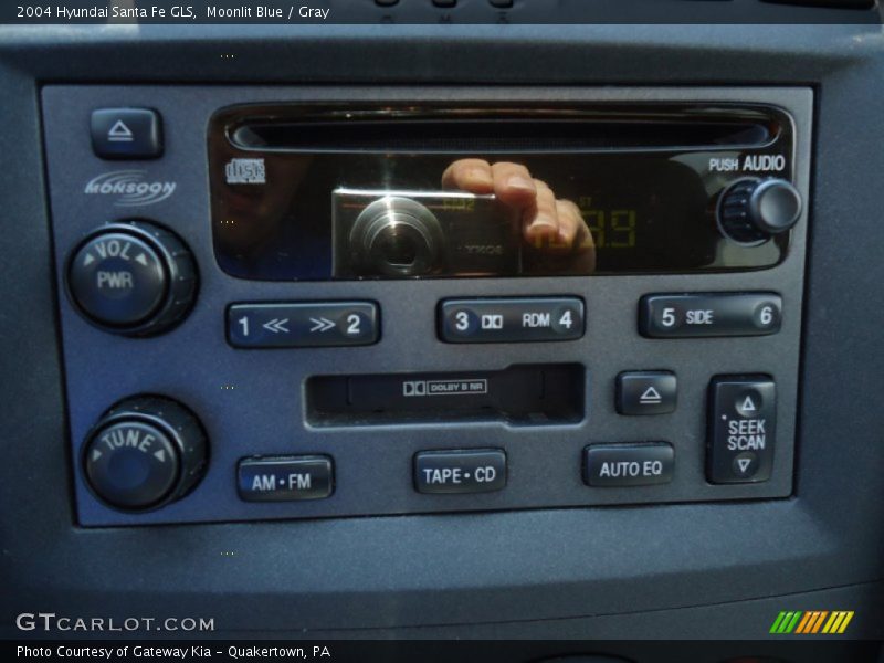 Moonlit Blue / Gray 2004 Hyundai Santa Fe GLS