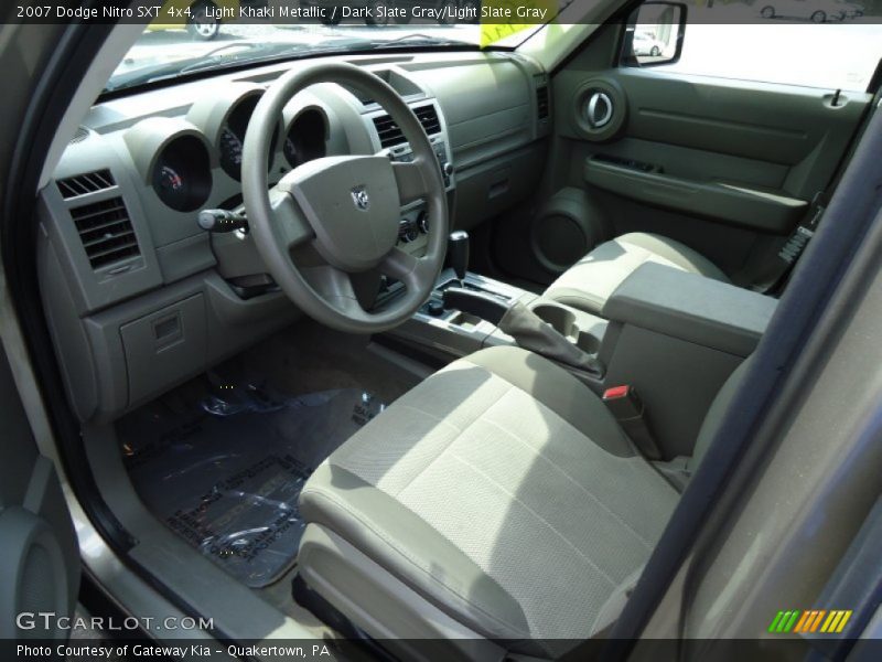Light Khaki Metallic / Dark Slate Gray/Light Slate Gray 2007 Dodge Nitro SXT 4x4