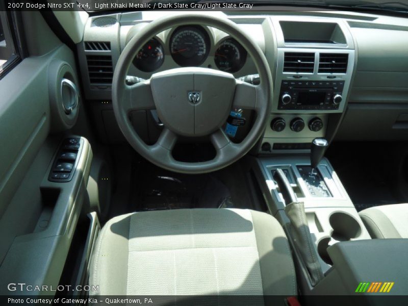 Light Khaki Metallic / Dark Slate Gray/Light Slate Gray 2007 Dodge Nitro SXT 4x4
