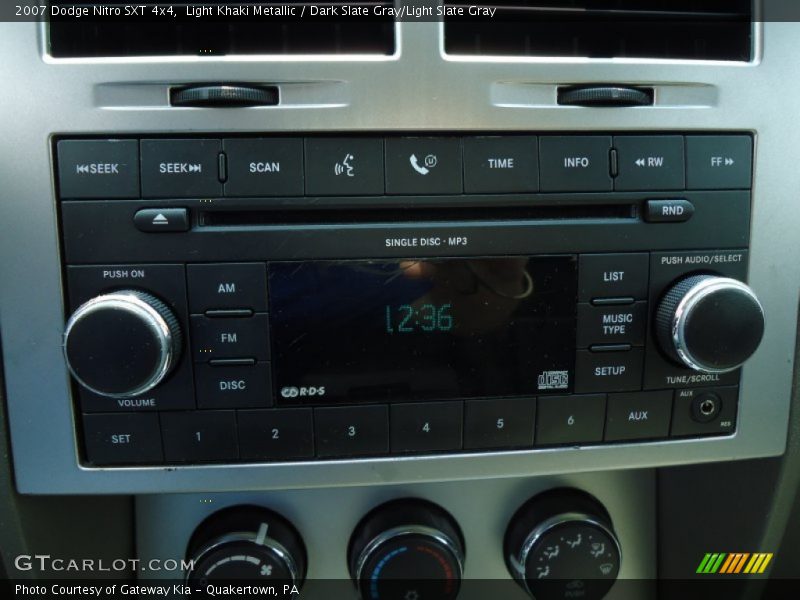 Light Khaki Metallic / Dark Slate Gray/Light Slate Gray 2007 Dodge Nitro SXT 4x4