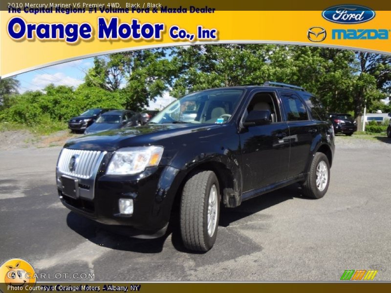 Black / Black 2010 Mercury Mariner V6 Premier 4WD