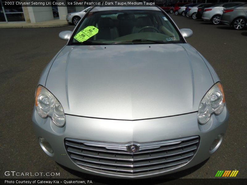 Ice Silver Pearlcoat / Dark Taupe/Medium Taupe 2003 Chrysler Sebring LXi Coupe