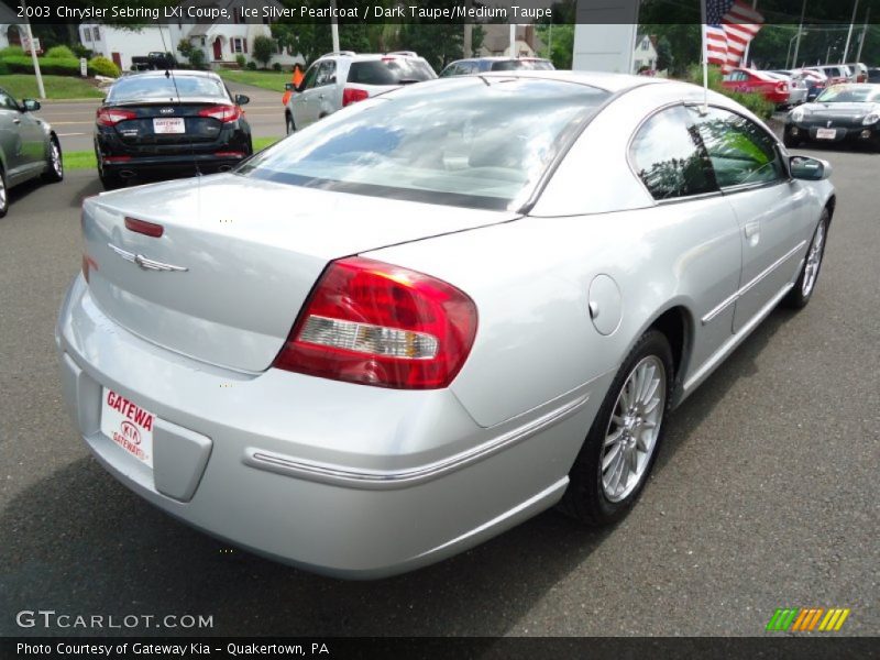 Ice Silver Pearlcoat / Dark Taupe/Medium Taupe 2003 Chrysler Sebring LXi Coupe