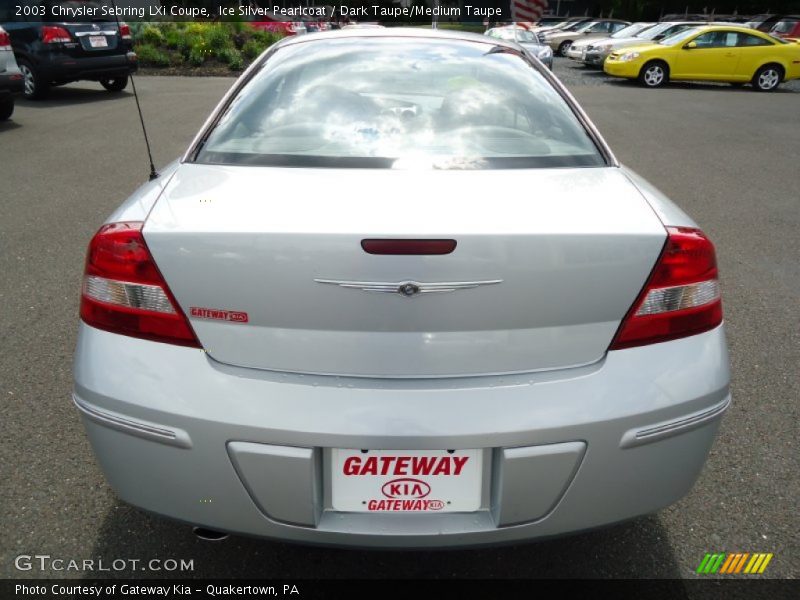 Ice Silver Pearlcoat / Dark Taupe/Medium Taupe 2003 Chrysler Sebring LXi Coupe