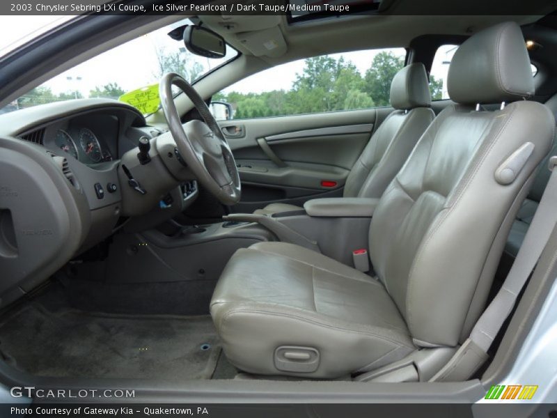 Front Seat of 2003 Sebring LXi Coupe
