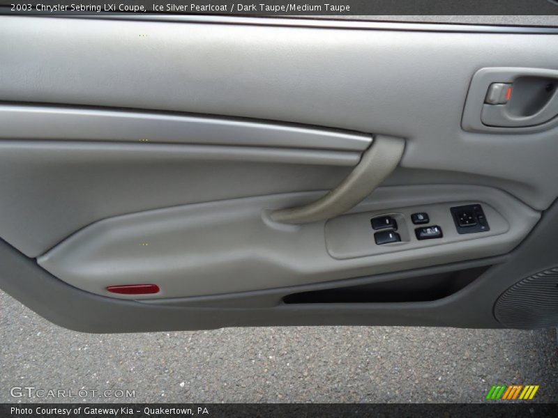Ice Silver Pearlcoat / Dark Taupe/Medium Taupe 2003 Chrysler Sebring LXi Coupe