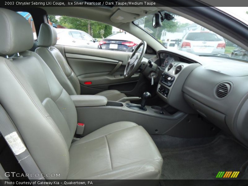 Ice Silver Pearlcoat / Dark Taupe/Medium Taupe 2003 Chrysler Sebring LXi Coupe