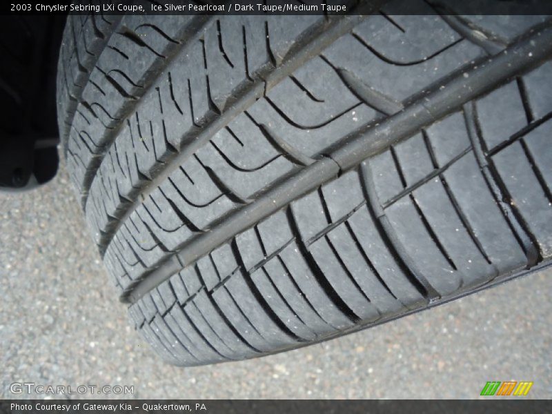 Ice Silver Pearlcoat / Dark Taupe/Medium Taupe 2003 Chrysler Sebring LXi Coupe