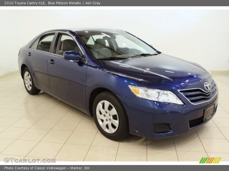 Blue Ribbon Metallic / Ash Gray 2010 Toyota Camry XLE