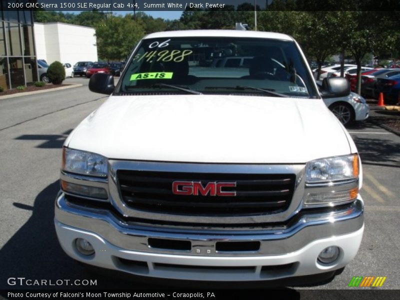 Summit White / Dark Pewter 2006 GMC Sierra 1500 SLE Regular Cab 4x4