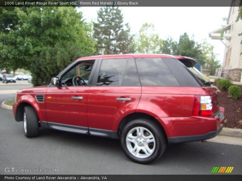 Rimini Red Metallic / Ebony Black 2006 Land Rover Range Rover Sport HSE