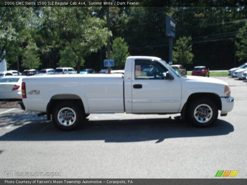Summit White / Dark Pewter 2006 GMC Sierra 1500 SLE Regular Cab 4x4