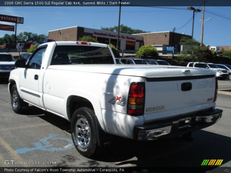 Summit White / Dark Pewter 2006 GMC Sierra 1500 SLE Regular Cab 4x4