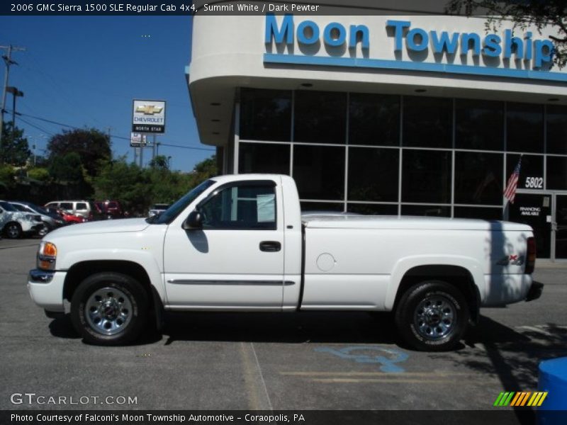 Summit White / Dark Pewter 2006 GMC Sierra 1500 SLE Regular Cab 4x4