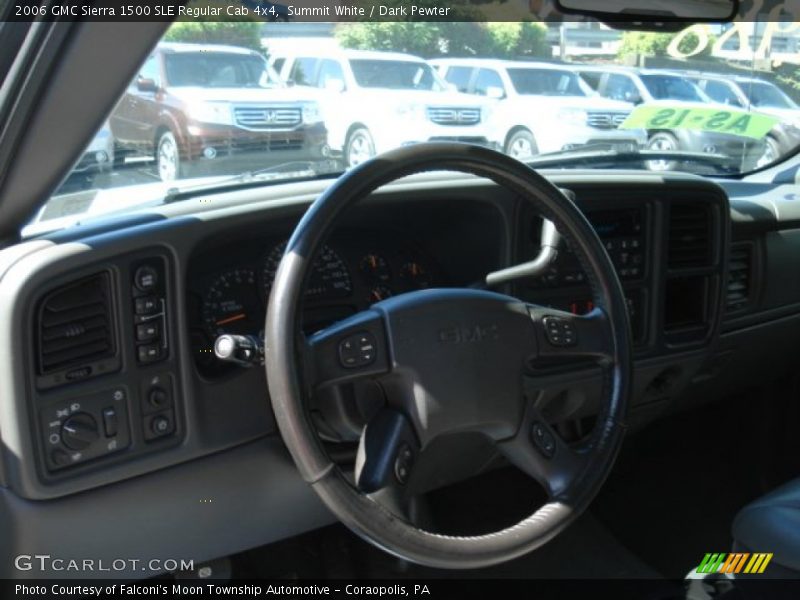 Summit White / Dark Pewter 2006 GMC Sierra 1500 SLE Regular Cab 4x4