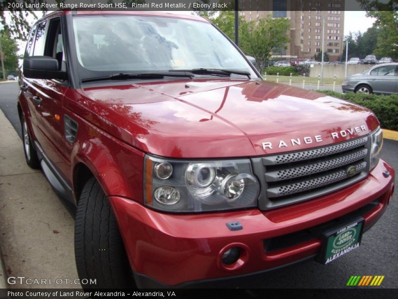 Rimini Red Metallic / Ebony Black 2006 Land Rover Range Rover Sport HSE