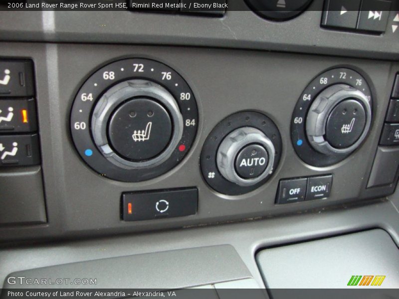 Controls of 2006 Range Rover Sport HSE