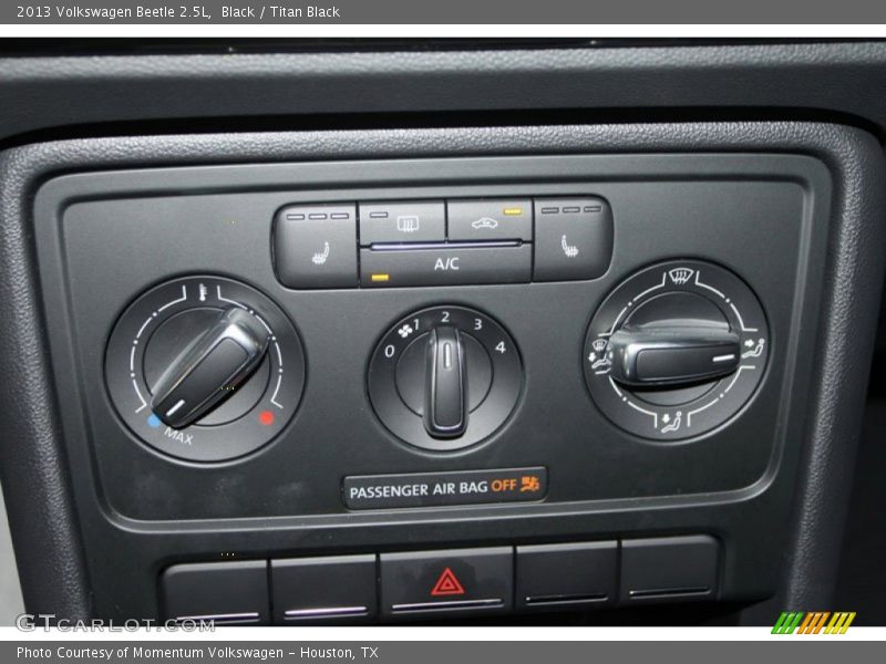 Controls of 2013 Beetle 2.5L