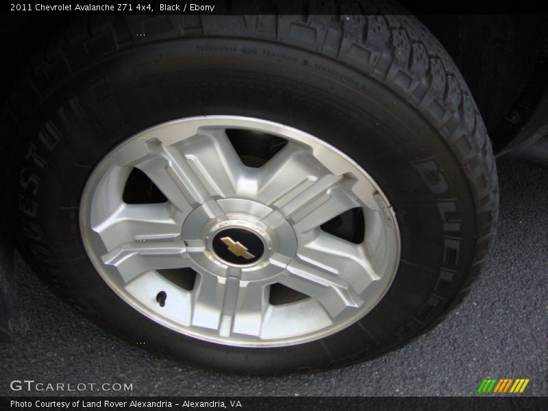 Black / Ebony 2011 Chevrolet Avalanche Z71 4x4