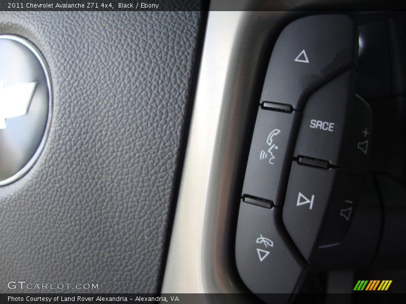 Black / Ebony 2011 Chevrolet Avalanche Z71 4x4