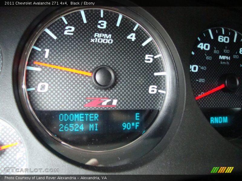 Black / Ebony 2011 Chevrolet Avalanche Z71 4x4