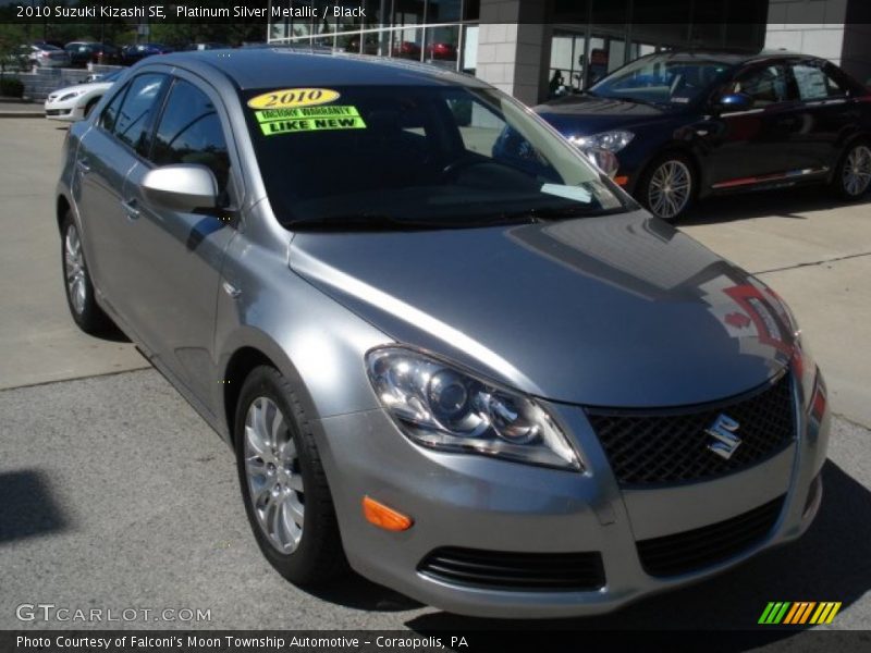 Platinum Silver Metallic / Black 2010 Suzuki Kizashi SE