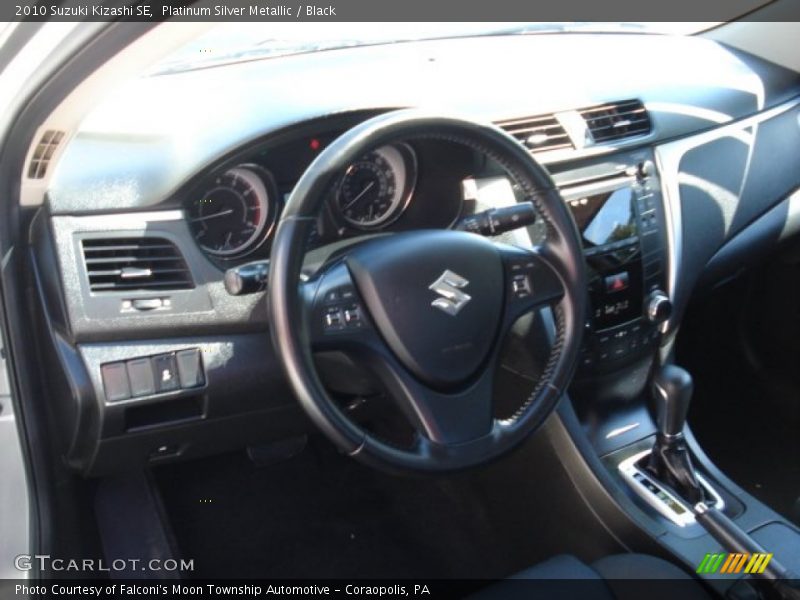 Platinum Silver Metallic / Black 2010 Suzuki Kizashi SE