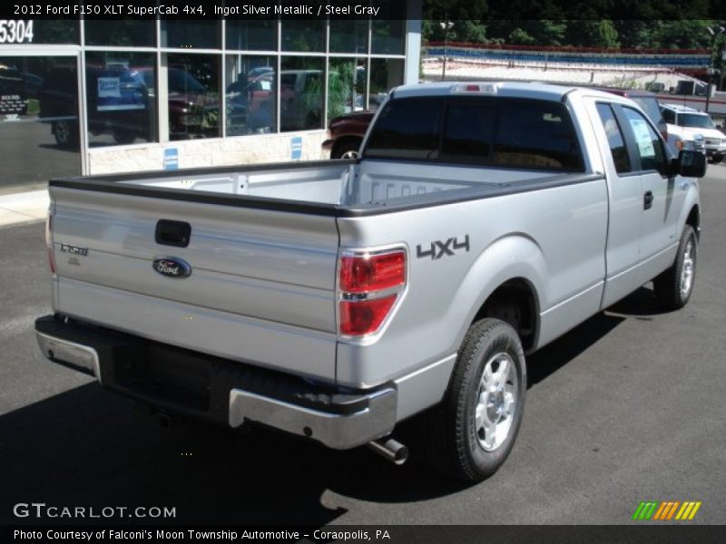 Ingot Silver Metallic / Steel Gray 2012 Ford F150 XLT SuperCab 4x4