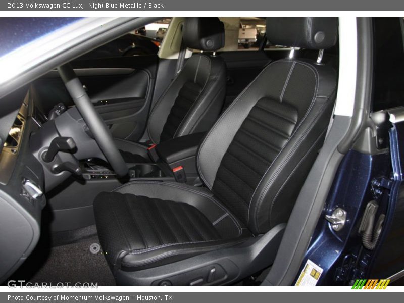 Night Blue Metallic / Black 2013 Volkswagen CC Lux