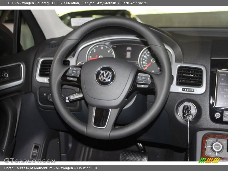 Canyon Gray Metallic / Black Anthracite 2013 Volkswagen Touareg TDI Lux 4XMotion