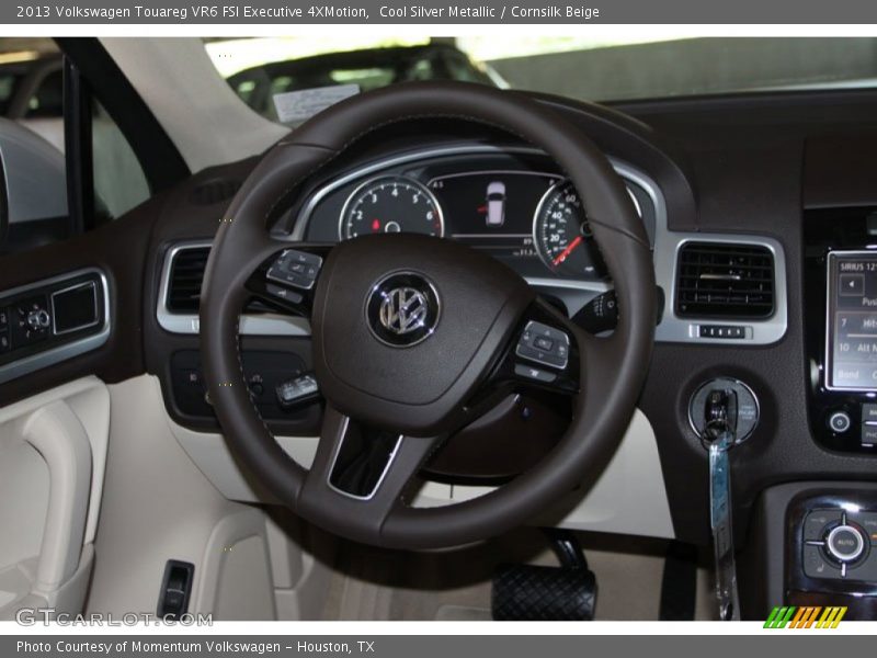 Cool Silver Metallic / Cornsilk Beige 2013 Volkswagen Touareg VR6 FSI Executive 4XMotion
