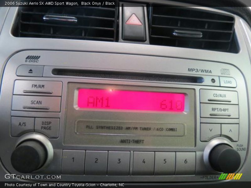Audio System of 2006 Aerio SX AWD Sport Wagon