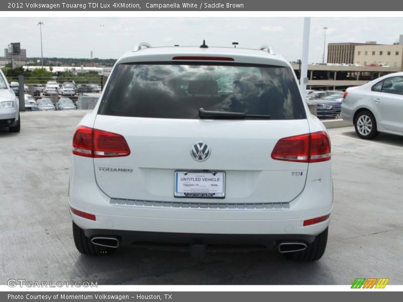 Campanella White / Saddle Brown 2012 Volkswagen Touareg TDI Lux 4XMotion