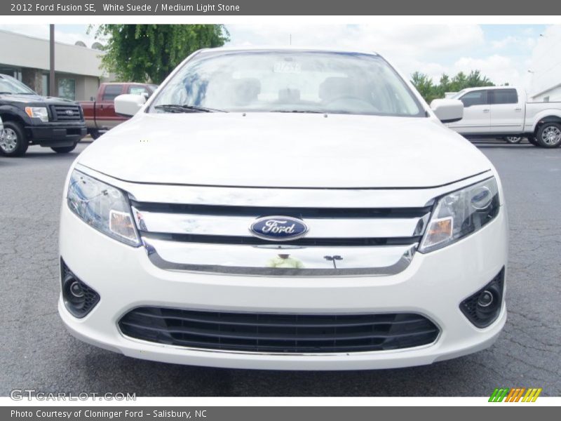 White Suede / Medium Light Stone 2012 Ford Fusion SE