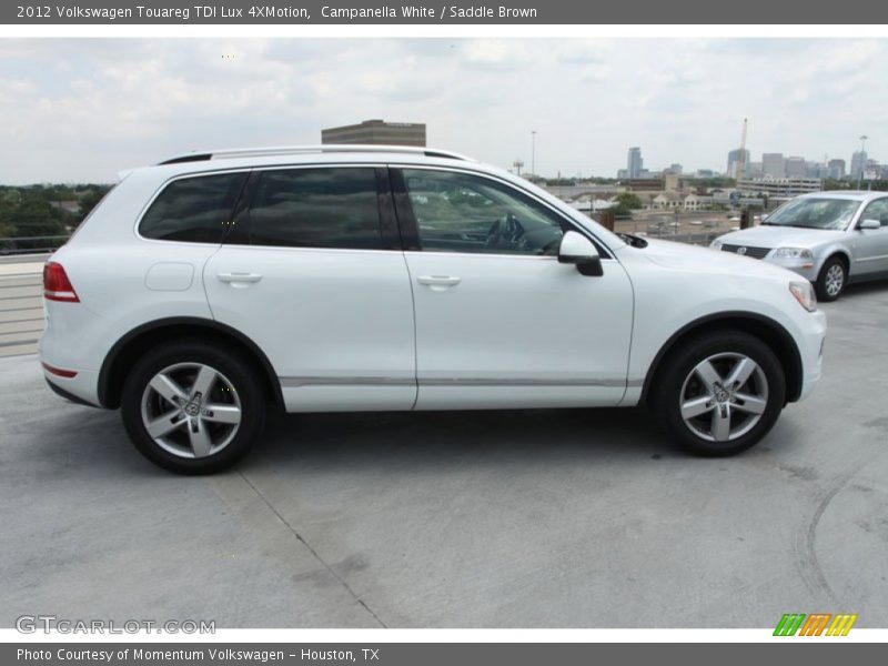 Campanella White / Saddle Brown 2012 Volkswagen Touareg TDI Lux 4XMotion