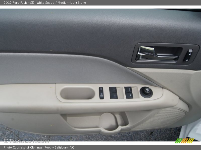 White Suede / Medium Light Stone 2012 Ford Fusion SE