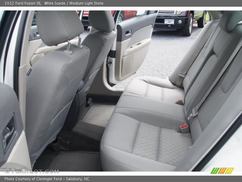 White Suede / Medium Light Stone 2012 Ford Fusion SE