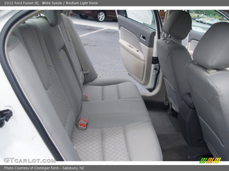White Suede / Medium Light Stone 2012 Ford Fusion SE
