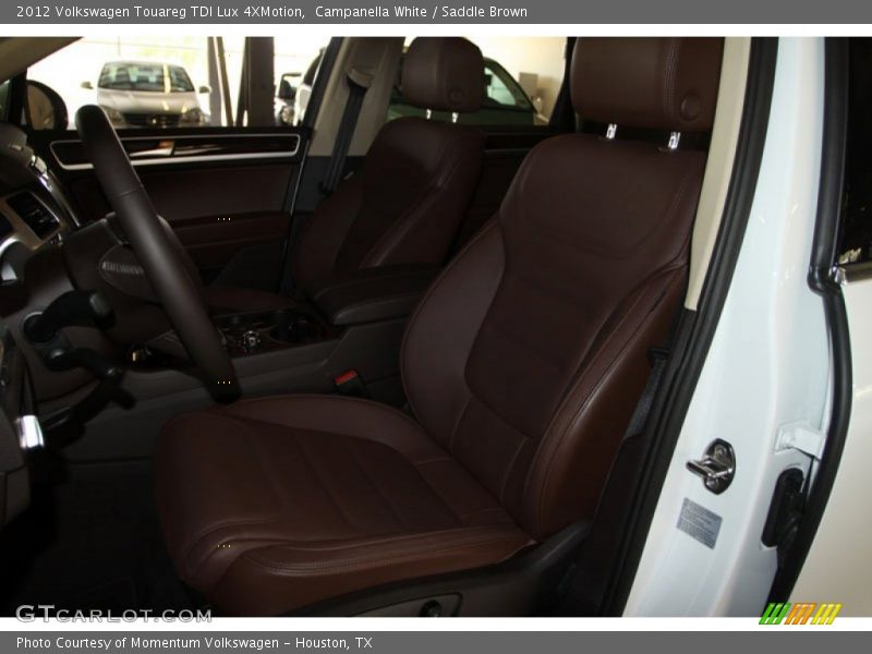Campanella White / Saddle Brown 2012 Volkswagen Touareg TDI Lux 4XMotion