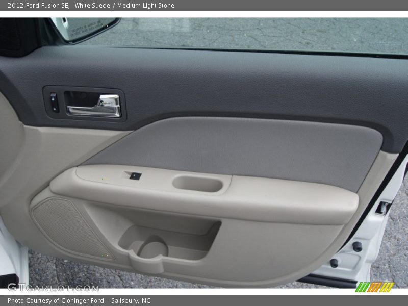 White Suede / Medium Light Stone 2012 Ford Fusion SE