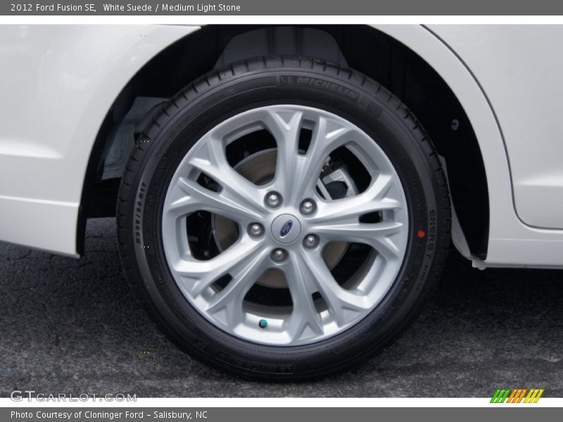 White Suede / Medium Light Stone 2012 Ford Fusion SE